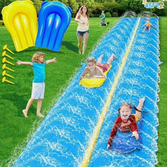 45Ft Huge Slip and Water Slide with Sprinkler - Picture 1 of 5